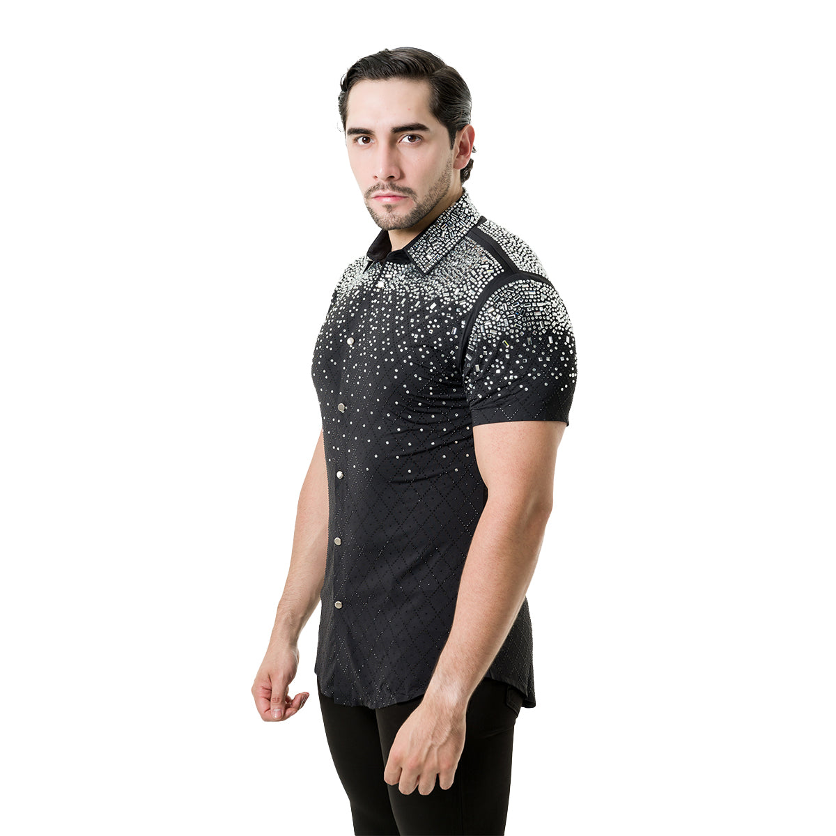 CAMISA MANGA CORTA BARABAS 5SST20BLACKSILVER