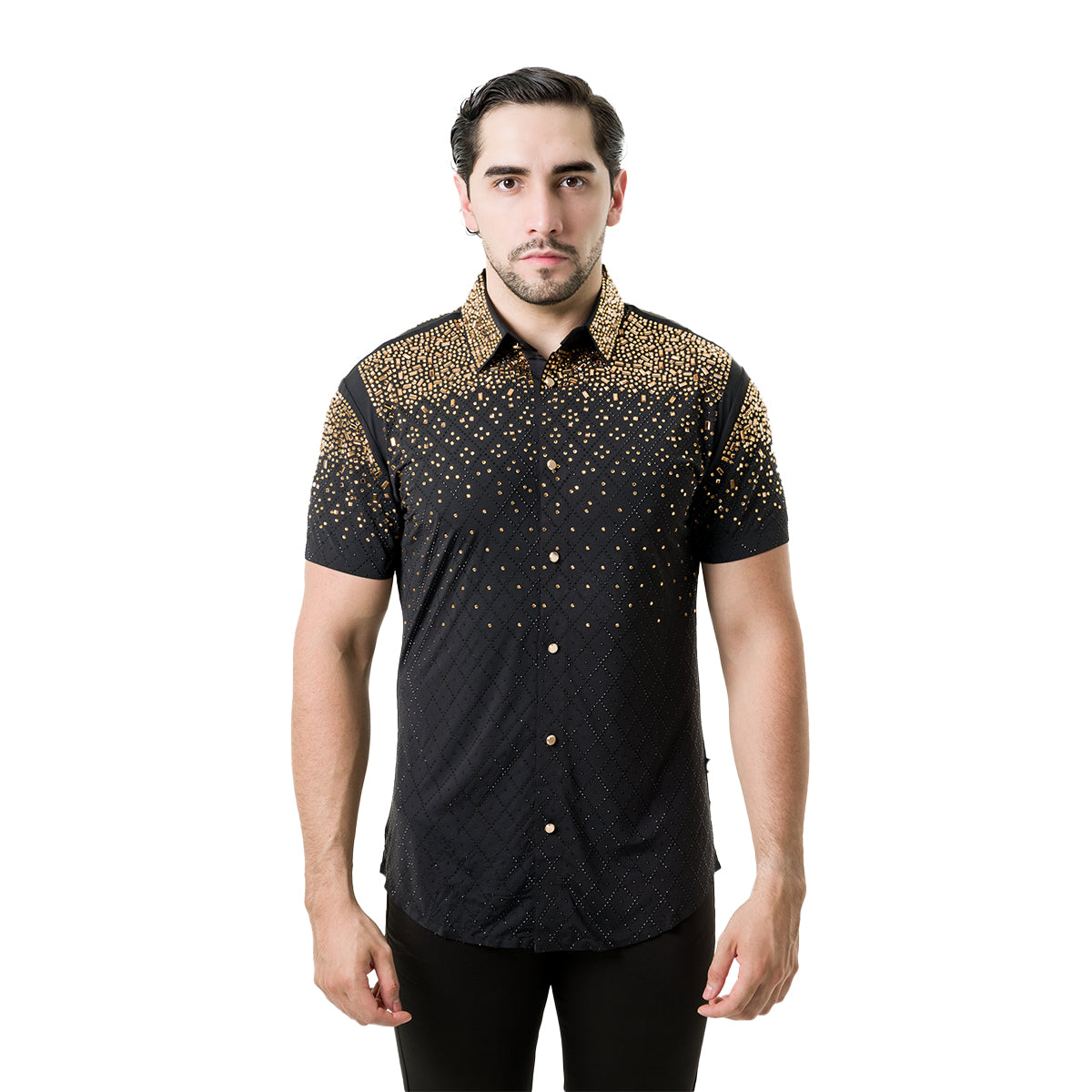 CAMISA MANGA CORTA BARABAS 5SST20BLACKGOLD