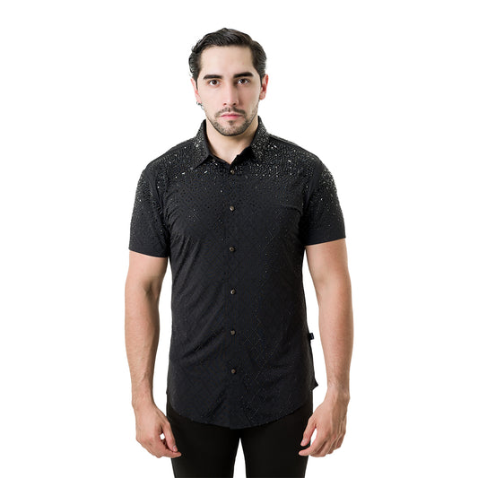 CAMISA MANGA CORTA BARABAS 5SST20BLACKBLACK