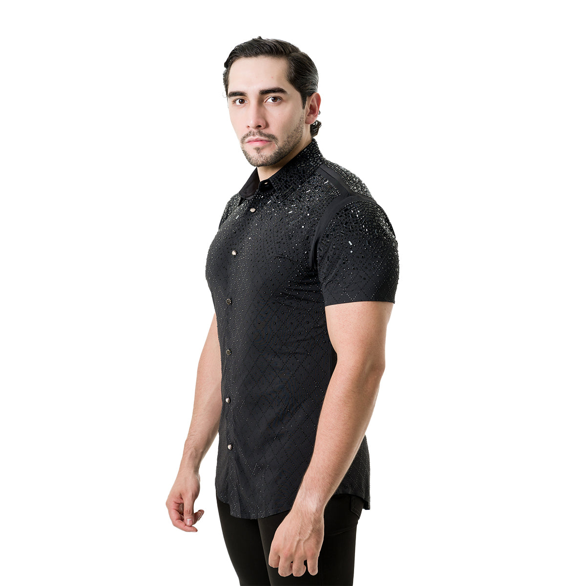 CAMISA MANGA CORTA BARABAS 5SST20BLACKBLACK