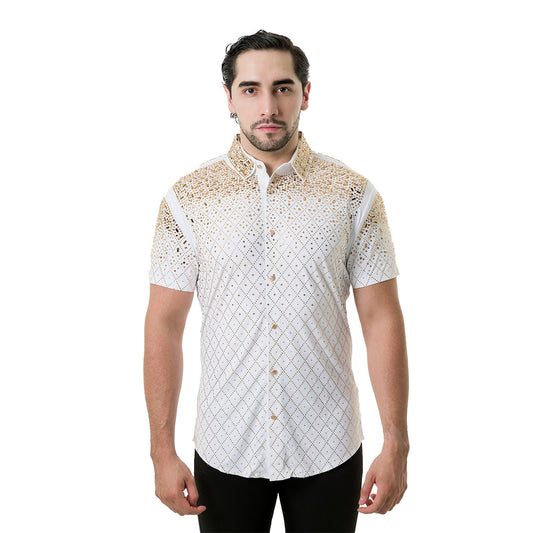 CAMISA MANGA CORTA BARABAS 5SST20WHITEGOLD