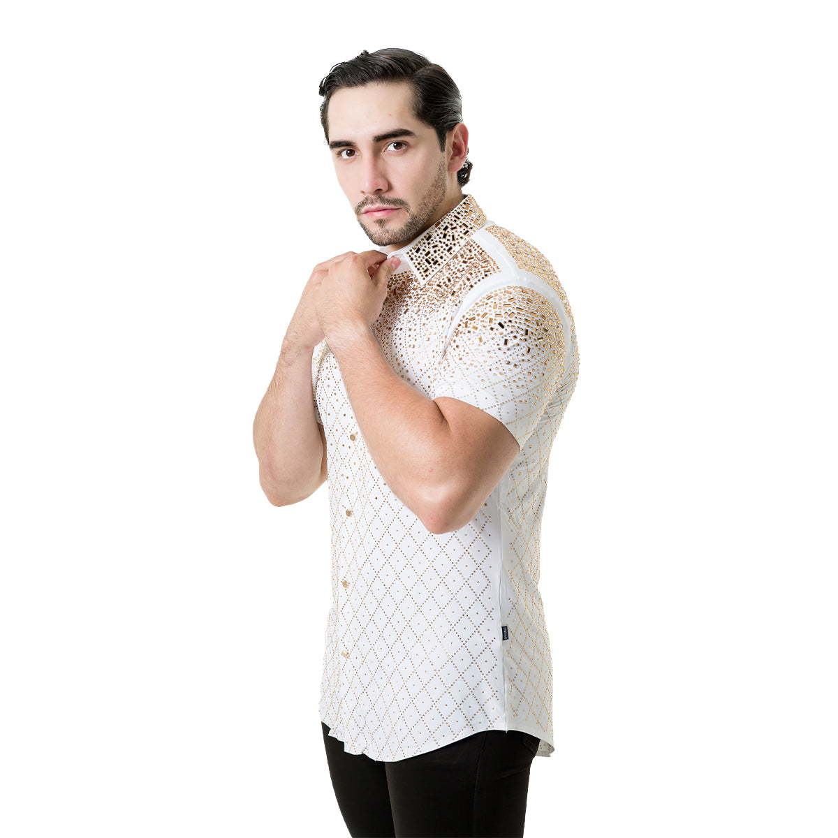 CAMISA MANGA CORTA BARABAS 5SST20WHITEGOLD