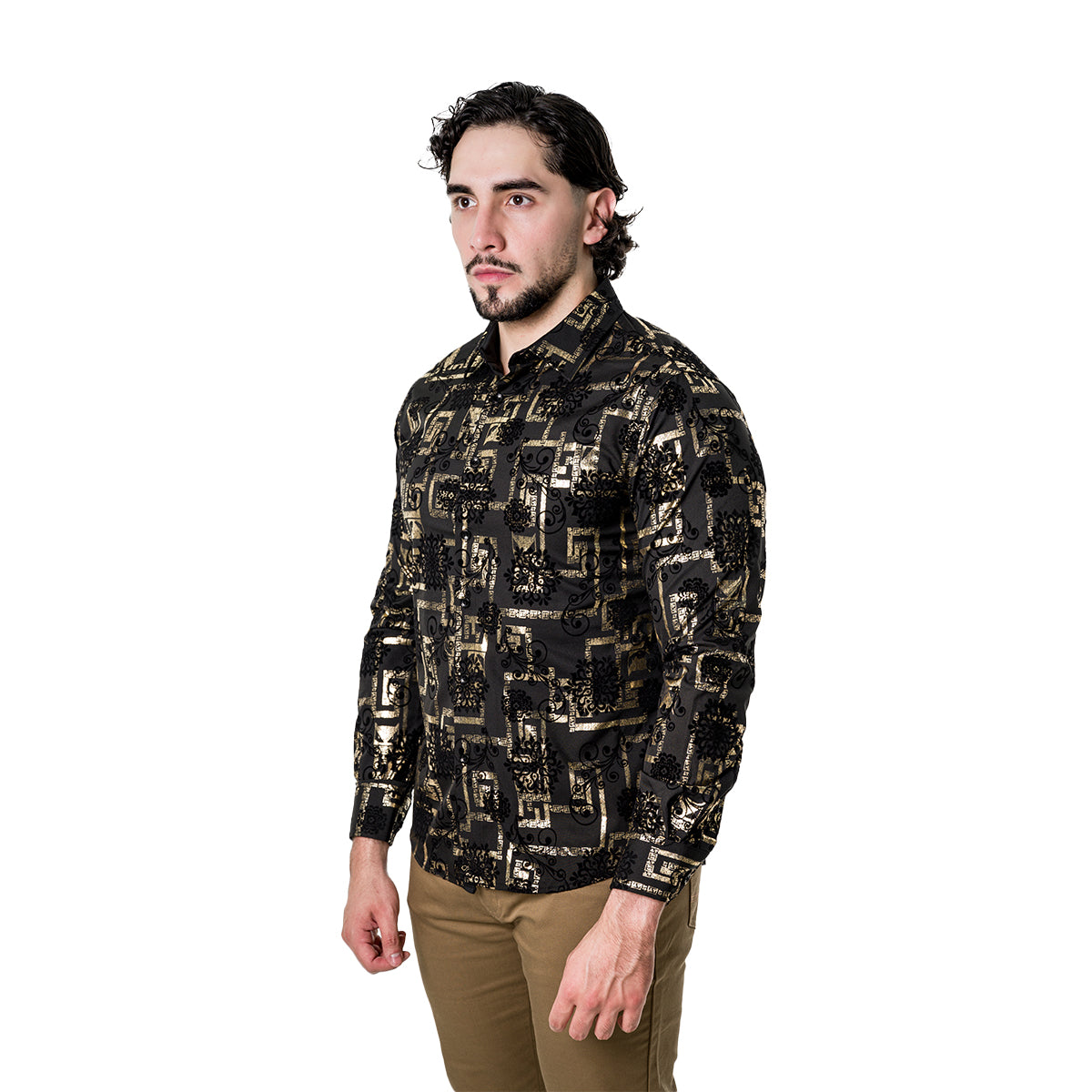 CAMISA PAVINI MANGA LARGA PVLS18103GOLD