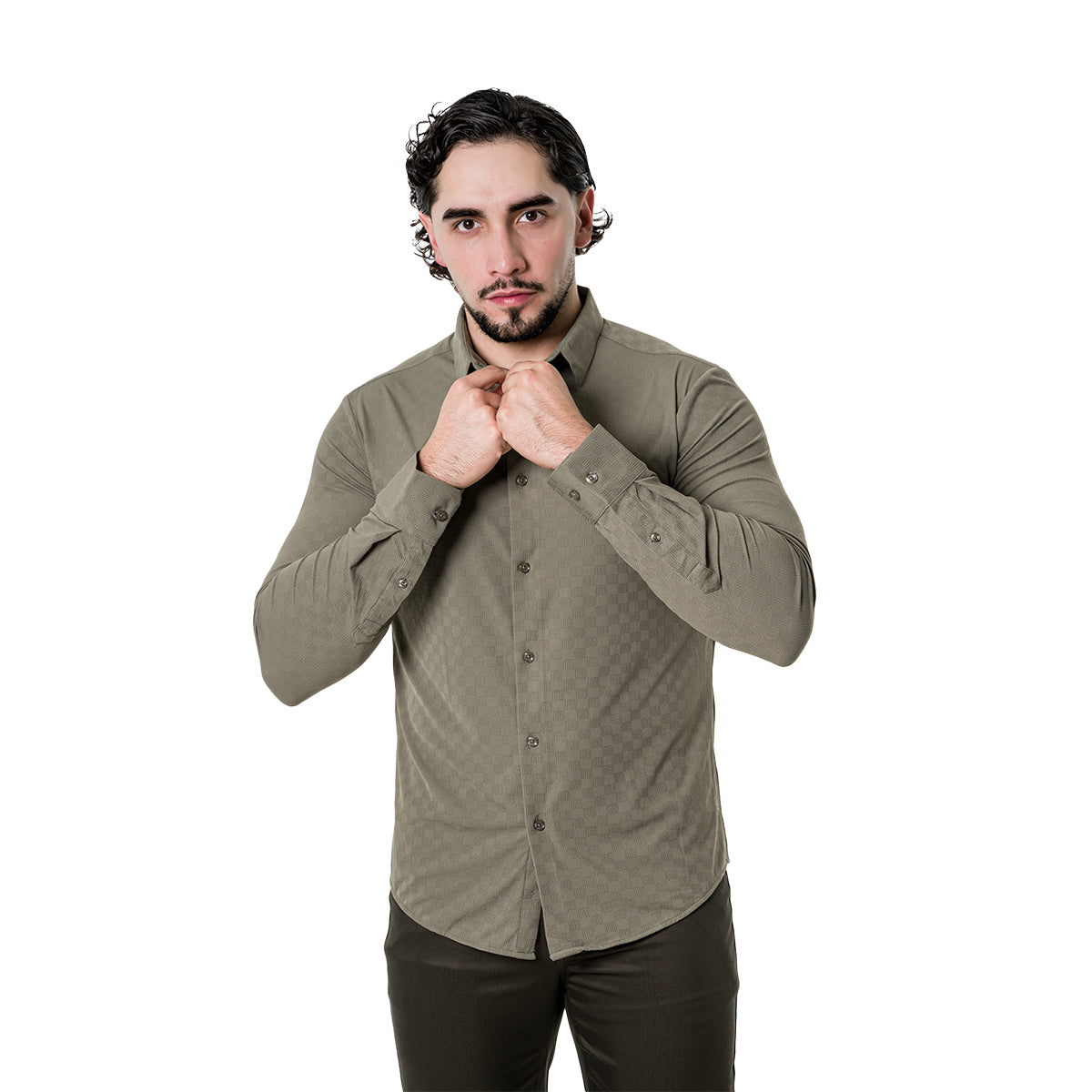 CAMISA PAVINI MANGA LARGA PVLS17904OLIVE