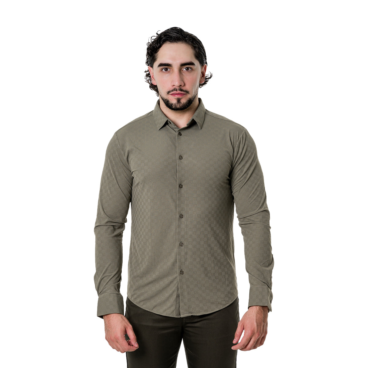 CAMISA PAVINI MANGA LARGA PVLS17904OLIVE