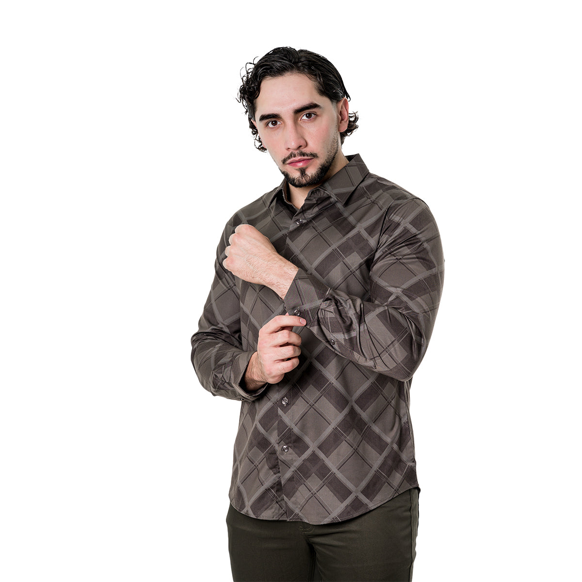 CAMISA PAVINI MANGA LARGA PVLS18304OLIVE