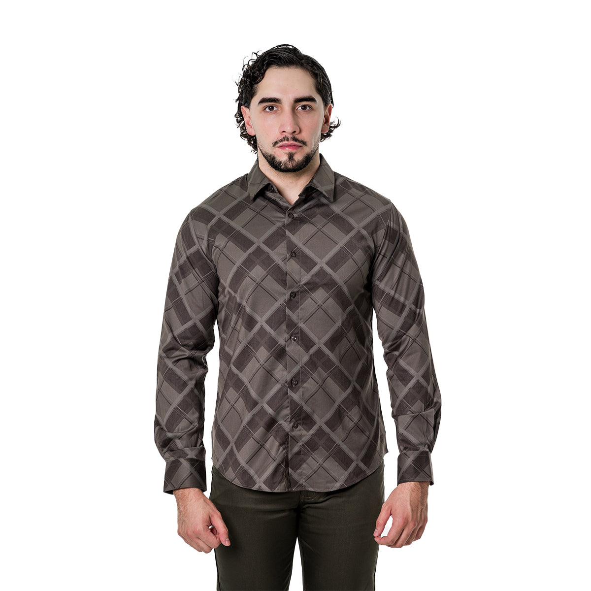 CAMISA PAVINI MANGA LARGA PVLS18304OLIVE