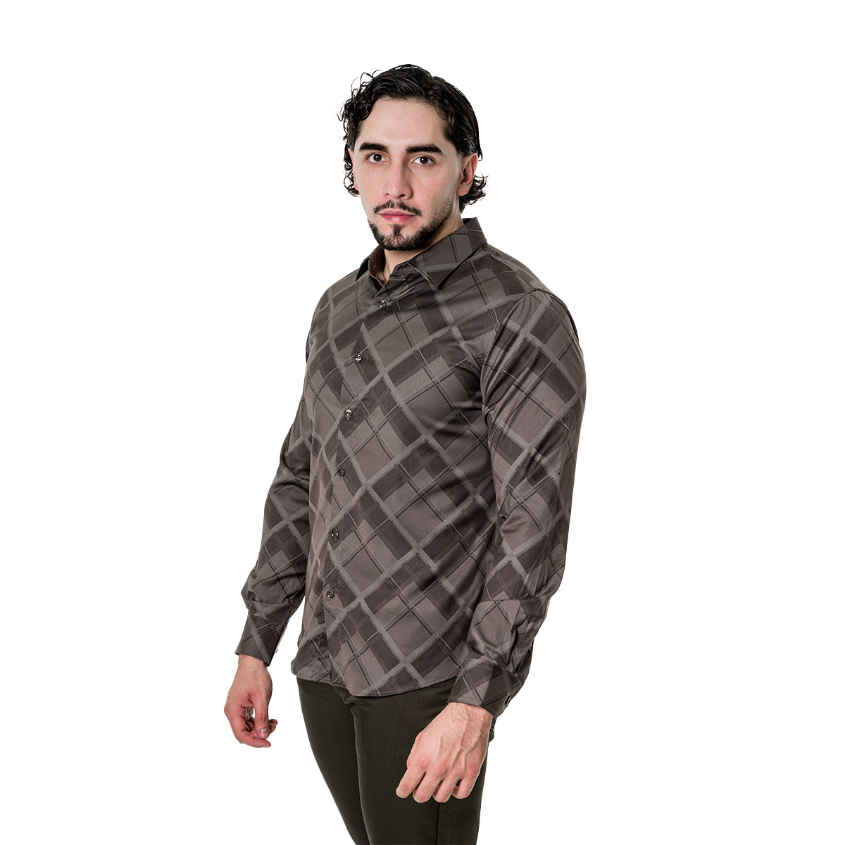 CAMISA PAVINI MANGA LARGA PVLS18304OLIVE