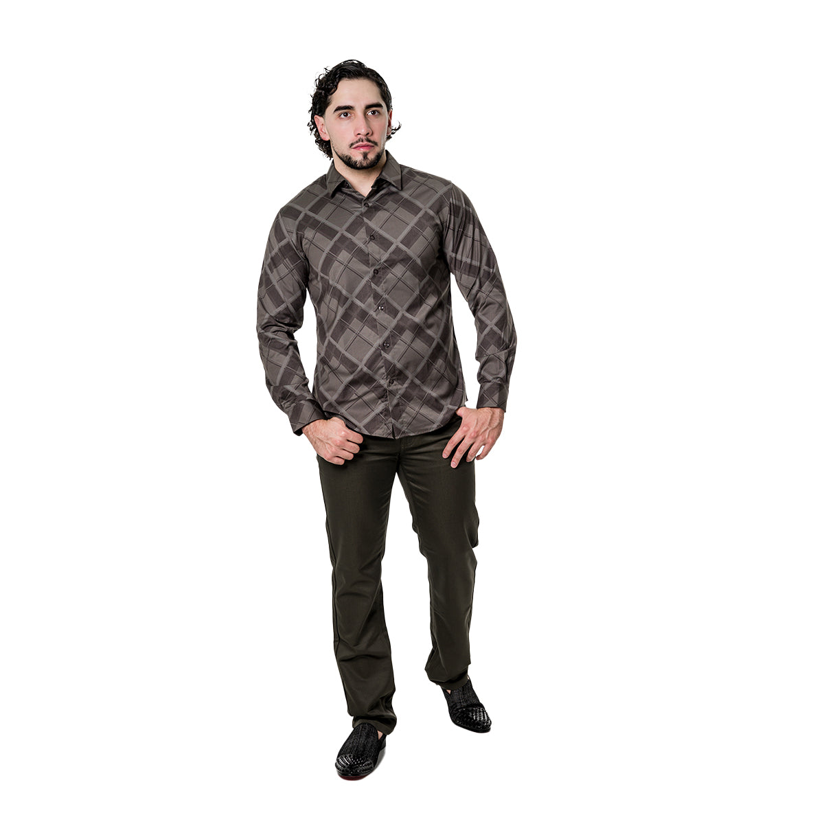 CAMISA PAVINI MANGA LARGA PVLS18304OLIVE