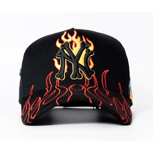 GORRA CASH ONLY NEW YORK FLAMES RED