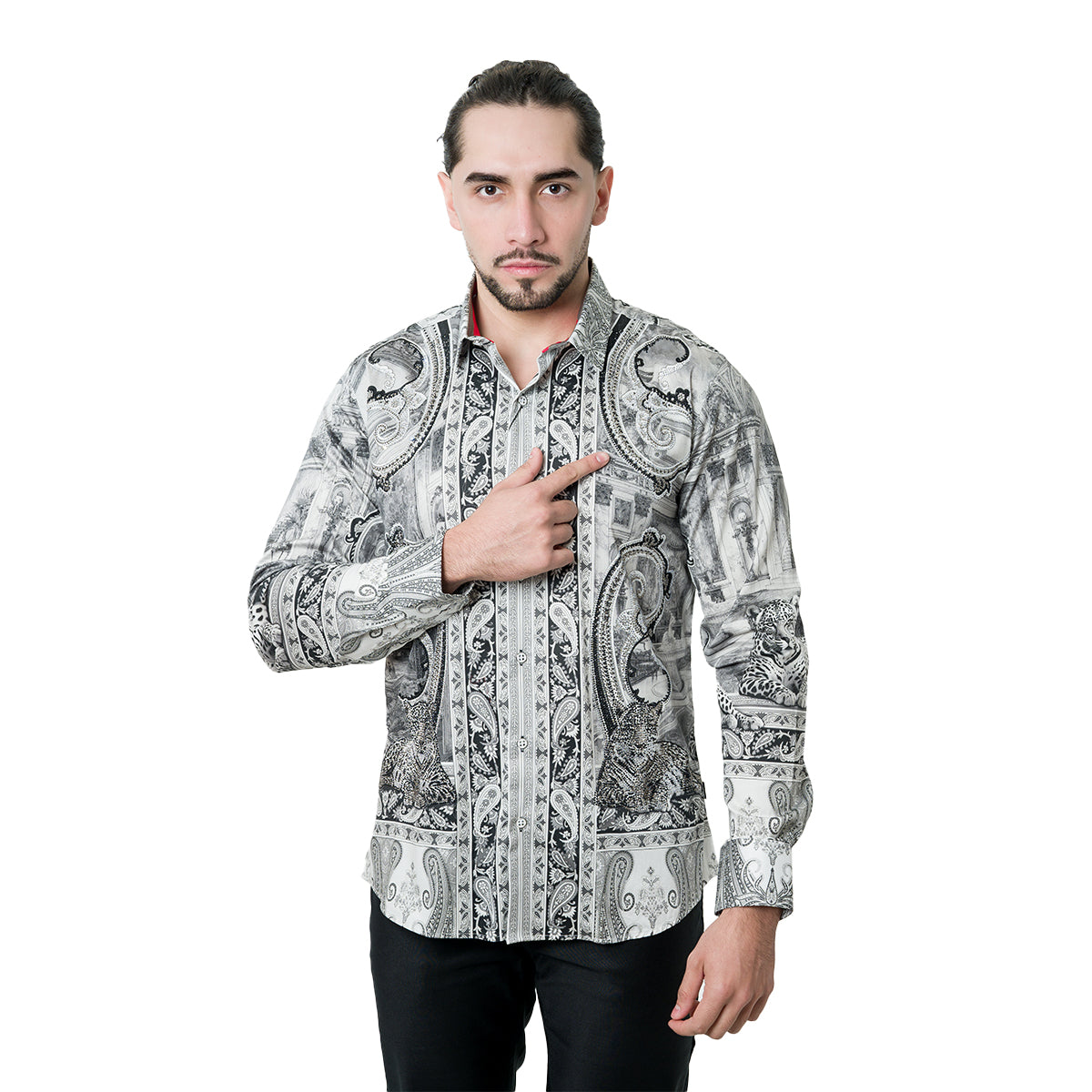 CAMISA MANGA LARGA BARABAS SILVER 5SPR07SILVER