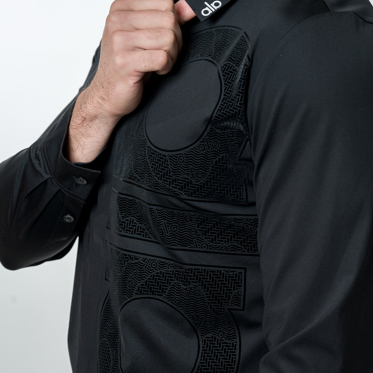 CAMISA MANGA LARGA PAVINI BLACK 66099BLACK