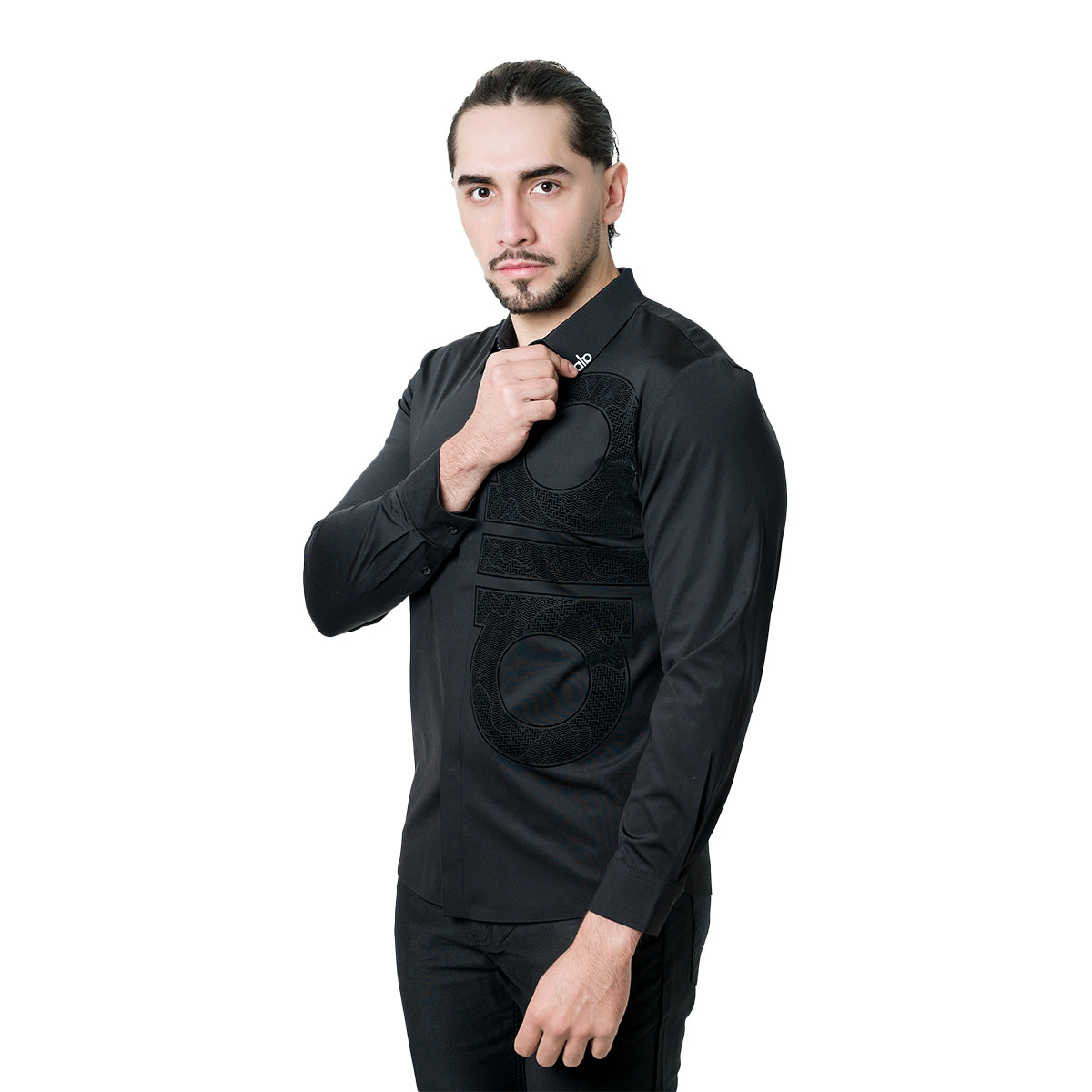 CAMISA MANGA LARGA PAVINI BLACK 66099BLACK