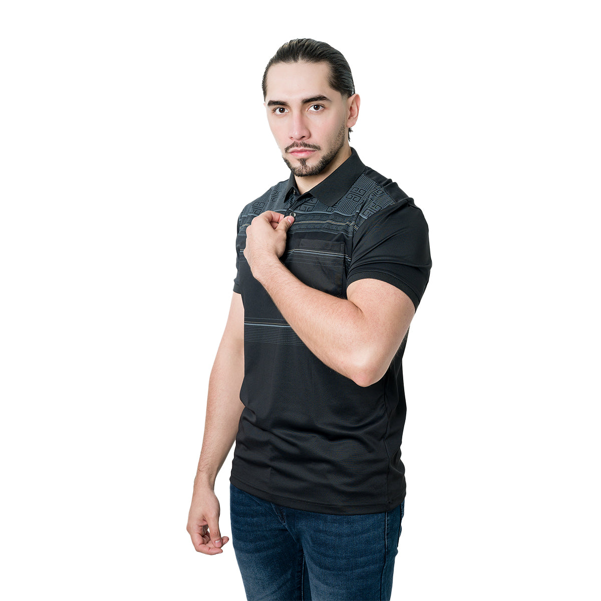 PLAYERA PAVINI BLACK P26001BLACK