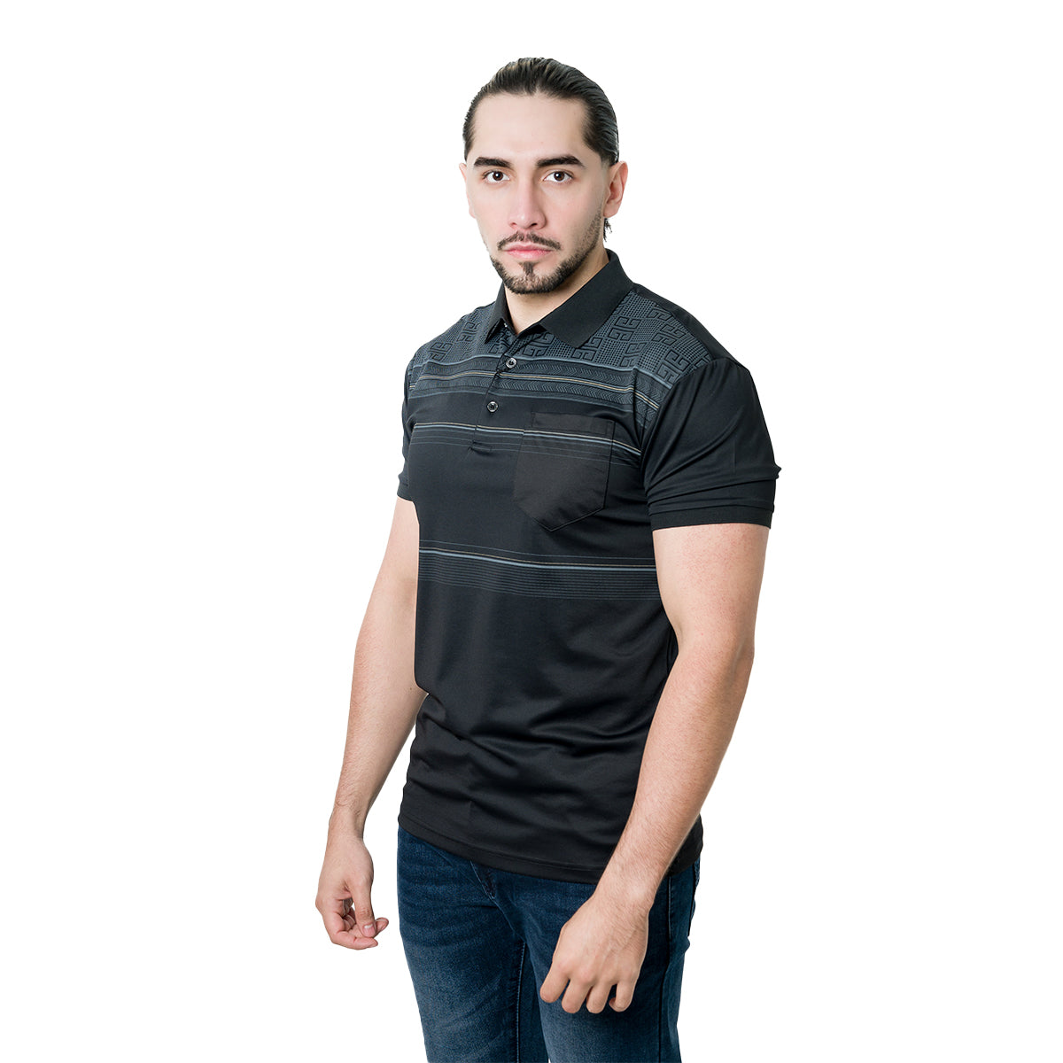 PLAYERA PAVINI BLACK P26001BLACK