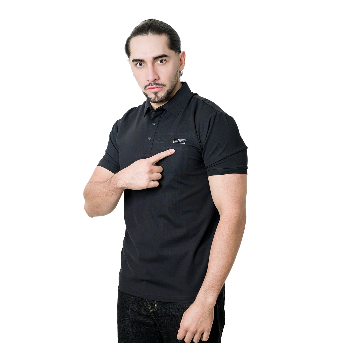 PLAYERA PAVINI BLACK P26016BLACK