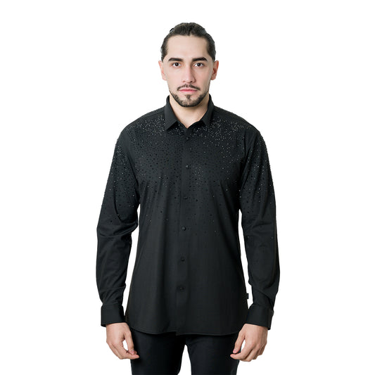 CAMISA MANGA LARGA BARABAS BLACK 4B06BLACKBLACK