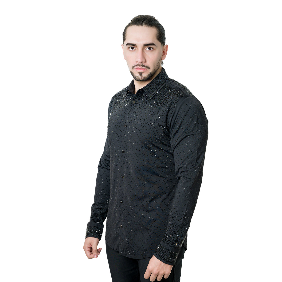 CAMISA MANGA LARGA BARABAS 5BR20BLACKBLACK