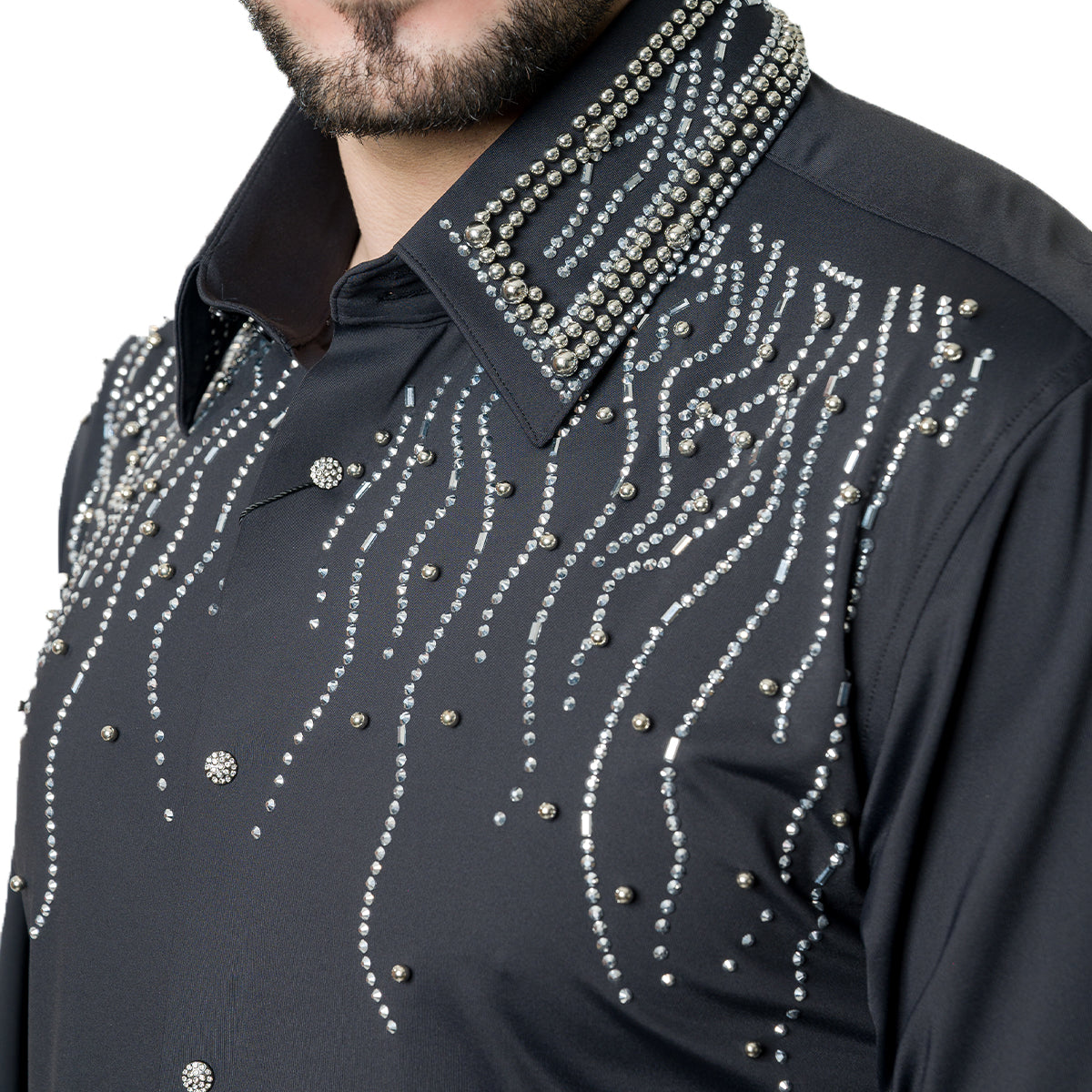 CAMISA MANGA LARGA BARABAS BLACK SILVER 5BR03BLACKSILVER