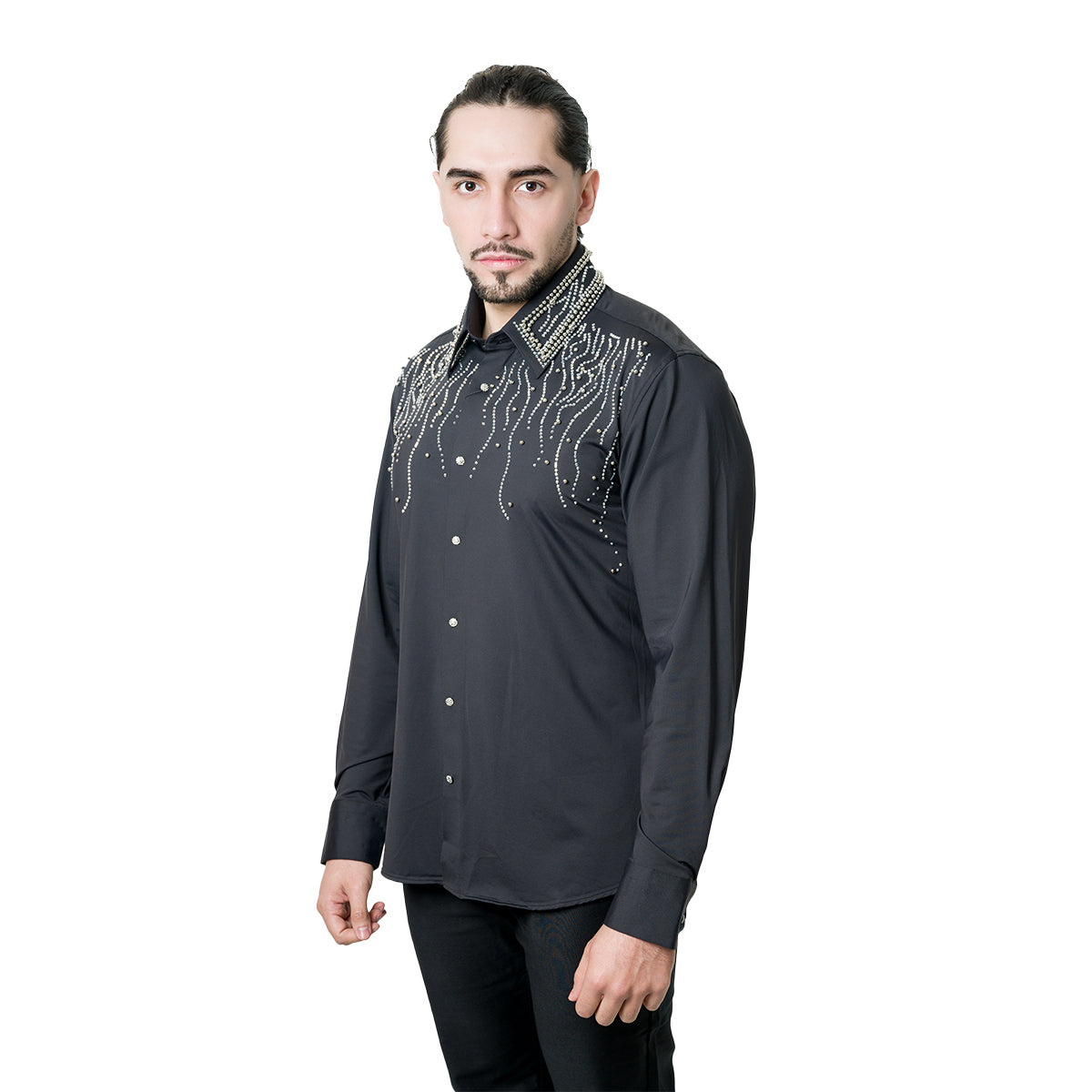CAMISA MANGA LARGA BARABAS BLACK SILVER 5BR03BLACKSILVER