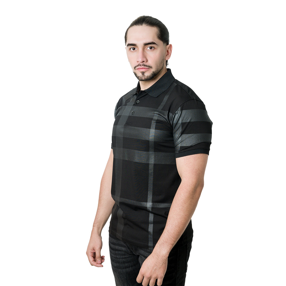 PLAYERA HUGO VALENTINO BLACK HV3525BLACK