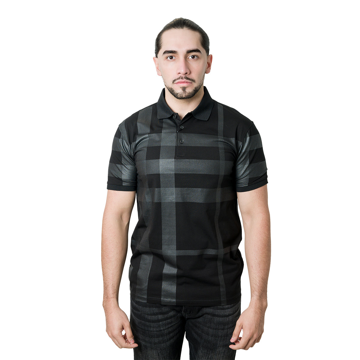 PLAYERA HUGO VALENTINO BLACK HV3525BLACK