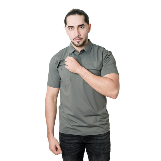 PLAYERA PAVINI CHARCOAL P26023CHARCOAL