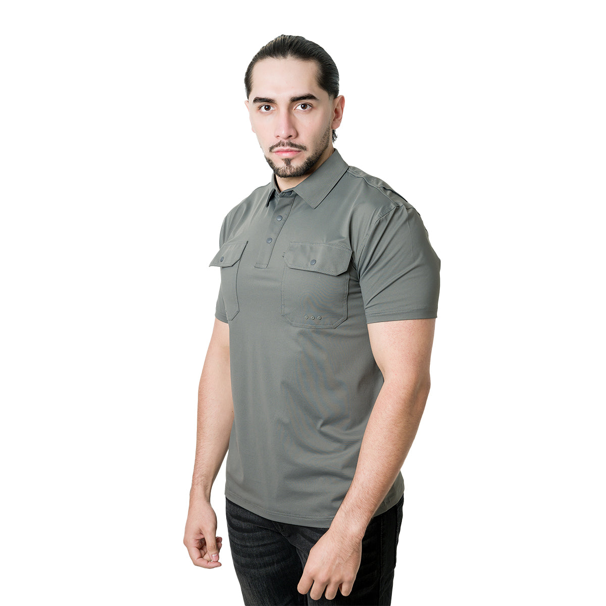 PLAYERA PAVINI CHARCOAL P26023CHARCOAL