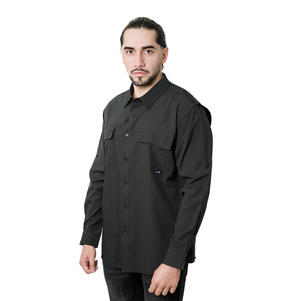 CAMISA MANGA LARGA PAVINI BLACK FS1513BLACK