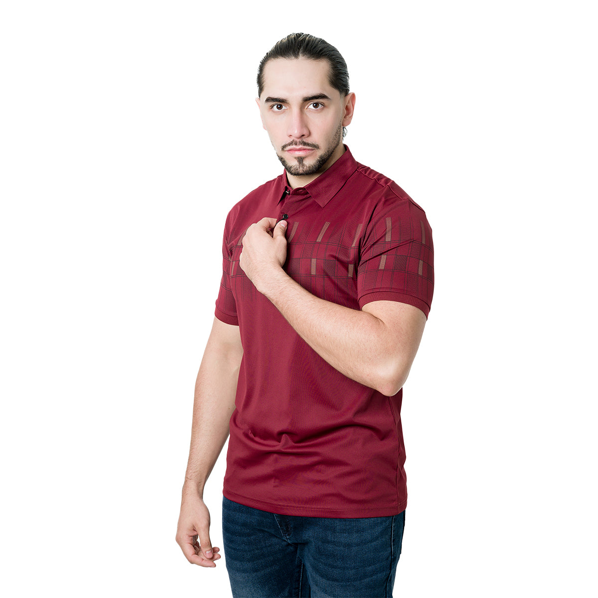 PLAYERA PAVINI BURGUNDY P3375BURGUNDY