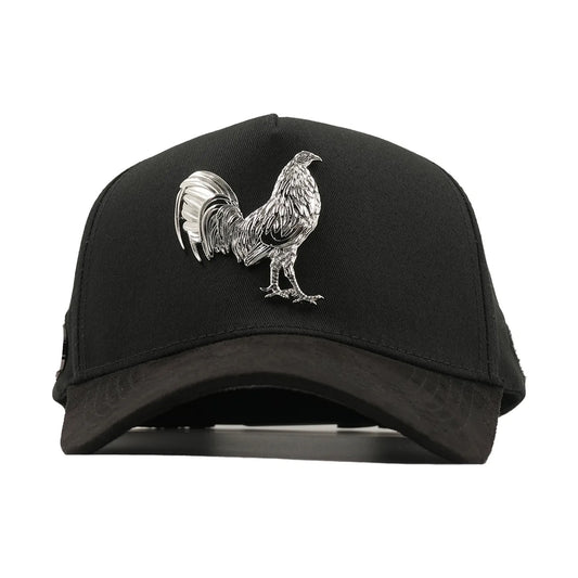 GORRA FLORENCE CAPS PUESTOS QUINCE NEGRO GALLO PLATA