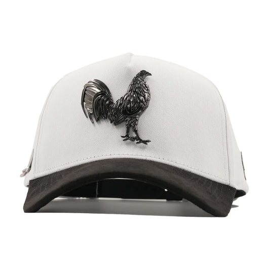 GORRA FLORENCE CAPS PUESTOS QUINCE BLANCO GALLO NEGRO