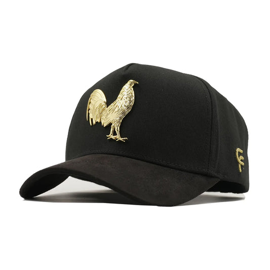 GORRA FLORENCE CAPS PUESTOS QUINCE NEGRO GALLO DORADO