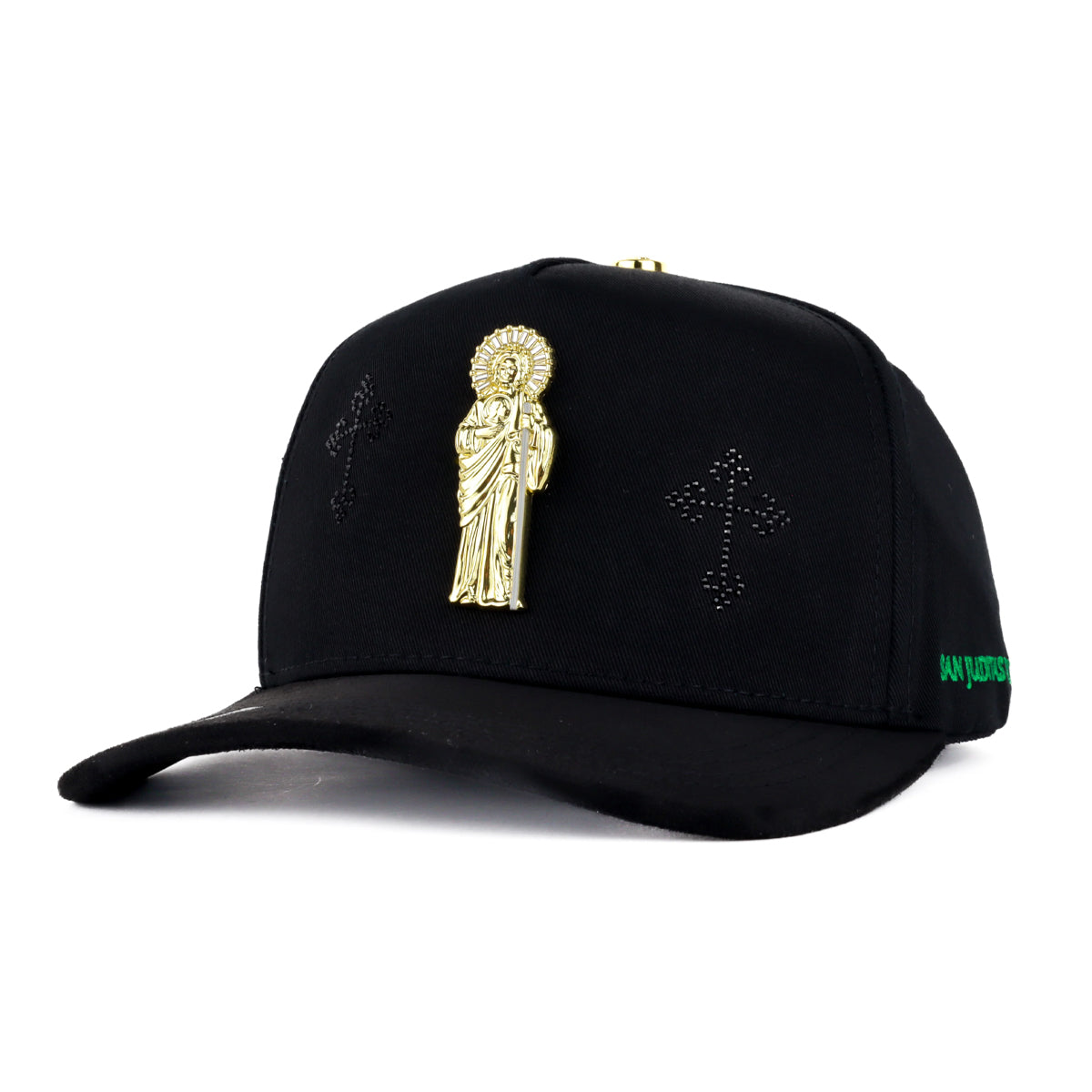GORRA BIG BOSS SAN JUDAS PIN BLACK GOLD