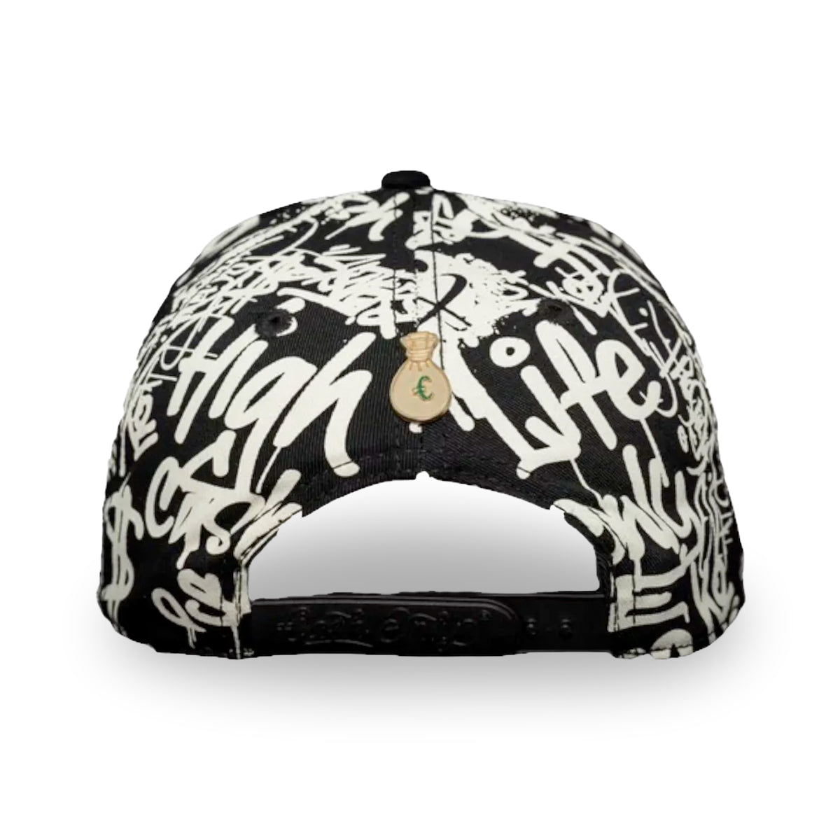 GORRA CASH ONLY CROSS GRAFFITI CURVE BLACK