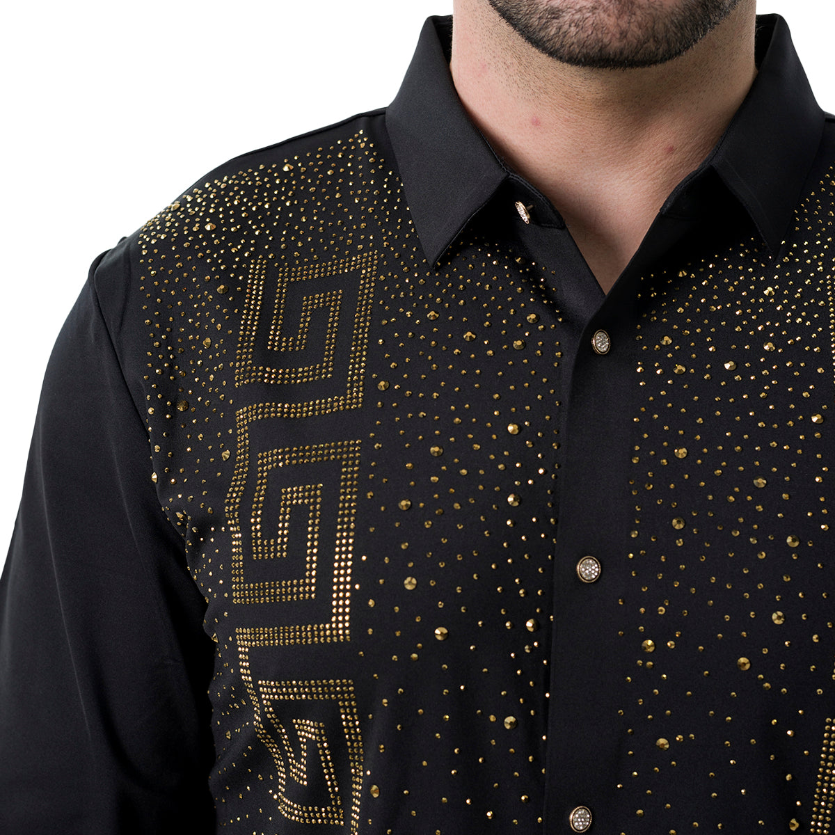 CAMISA MANGA LARGA BAROCCO BLACK B553BLACKGOLD