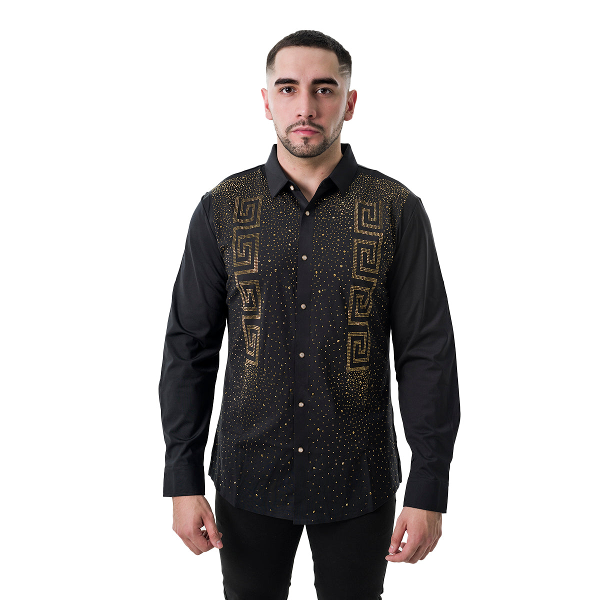 CAMISA MANGA LARGA BAROCCO BLACK B553BLACKGOLD