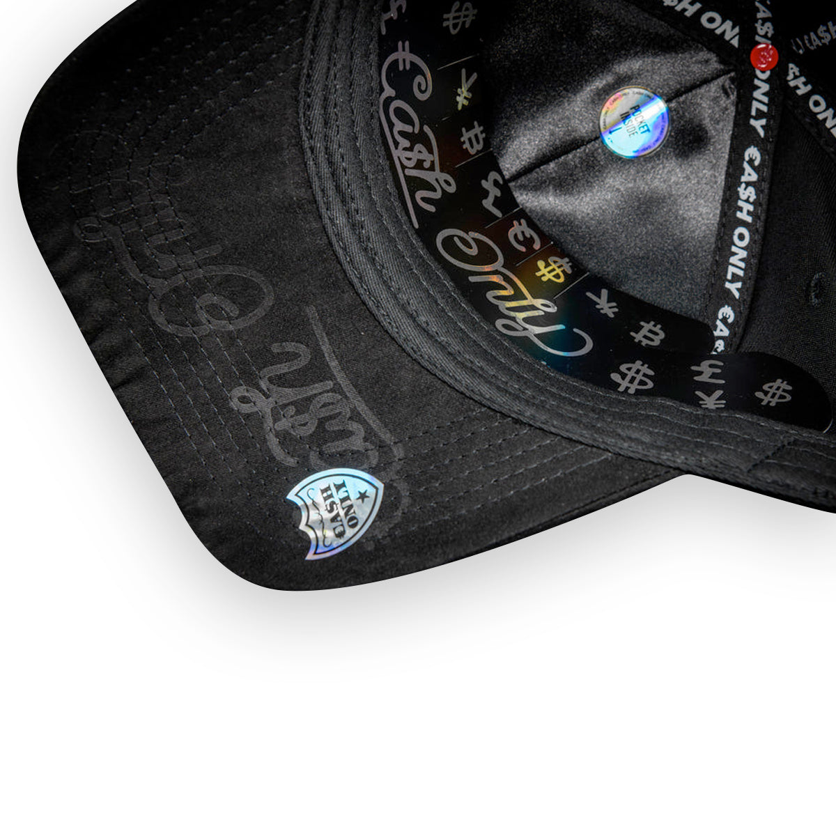 GORRA CASH ONLY THE WORLD OF DINERO BLACK