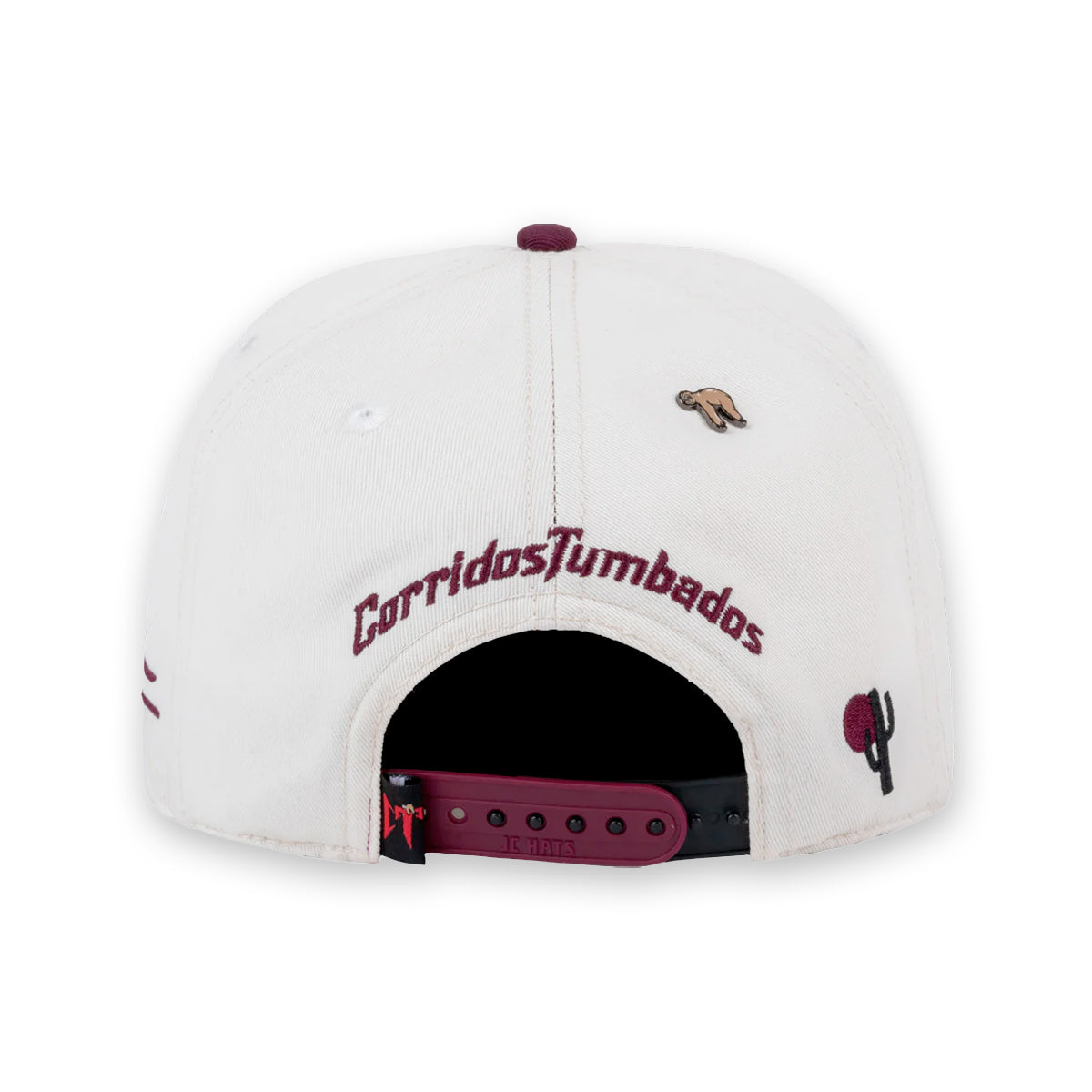 GORRA JC HATS CT BONE/BURGUNDY