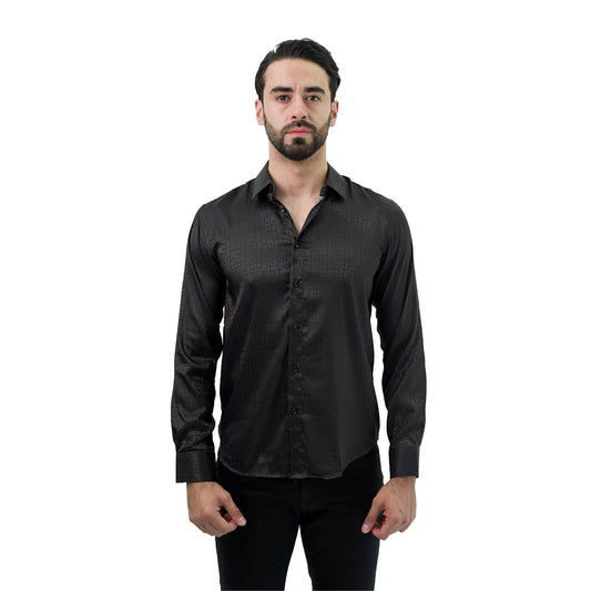 CAMISA MANGA LARGA PAVINI BLACK PVLS5031BLACK