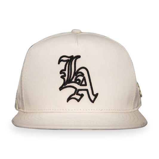 GORRA CASH ONLY LA BANDANA BEIGE WITH BLACK SNAPBACK