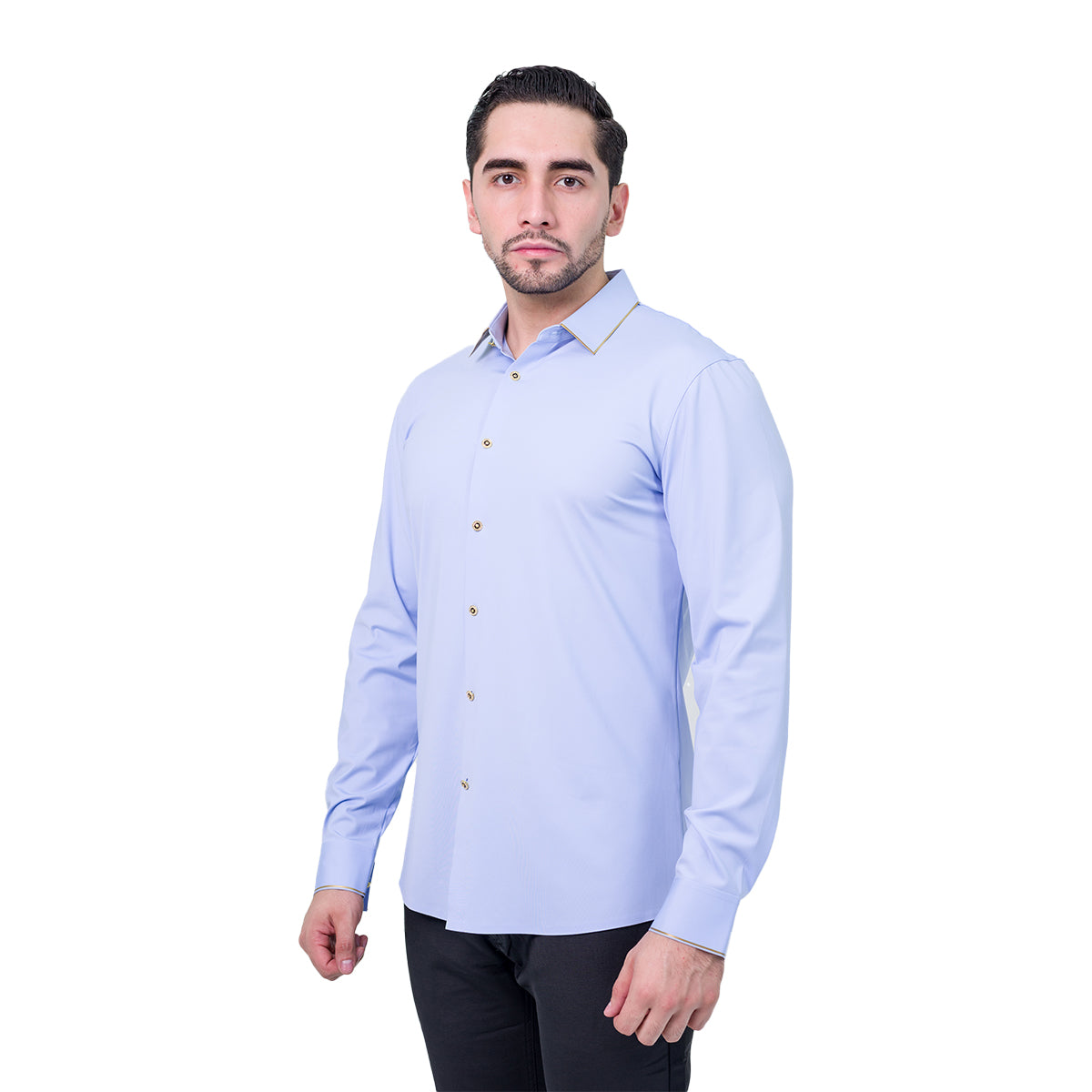 CAMISA MANGA LARGA BAROCCO BLUE LIGHT B319LIGHTBLUE