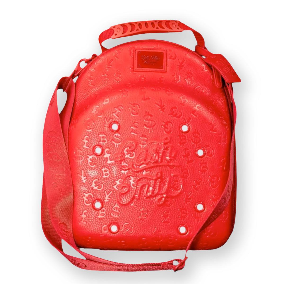 CARRIER CASH ONLY FULLY EMBOSSED RED