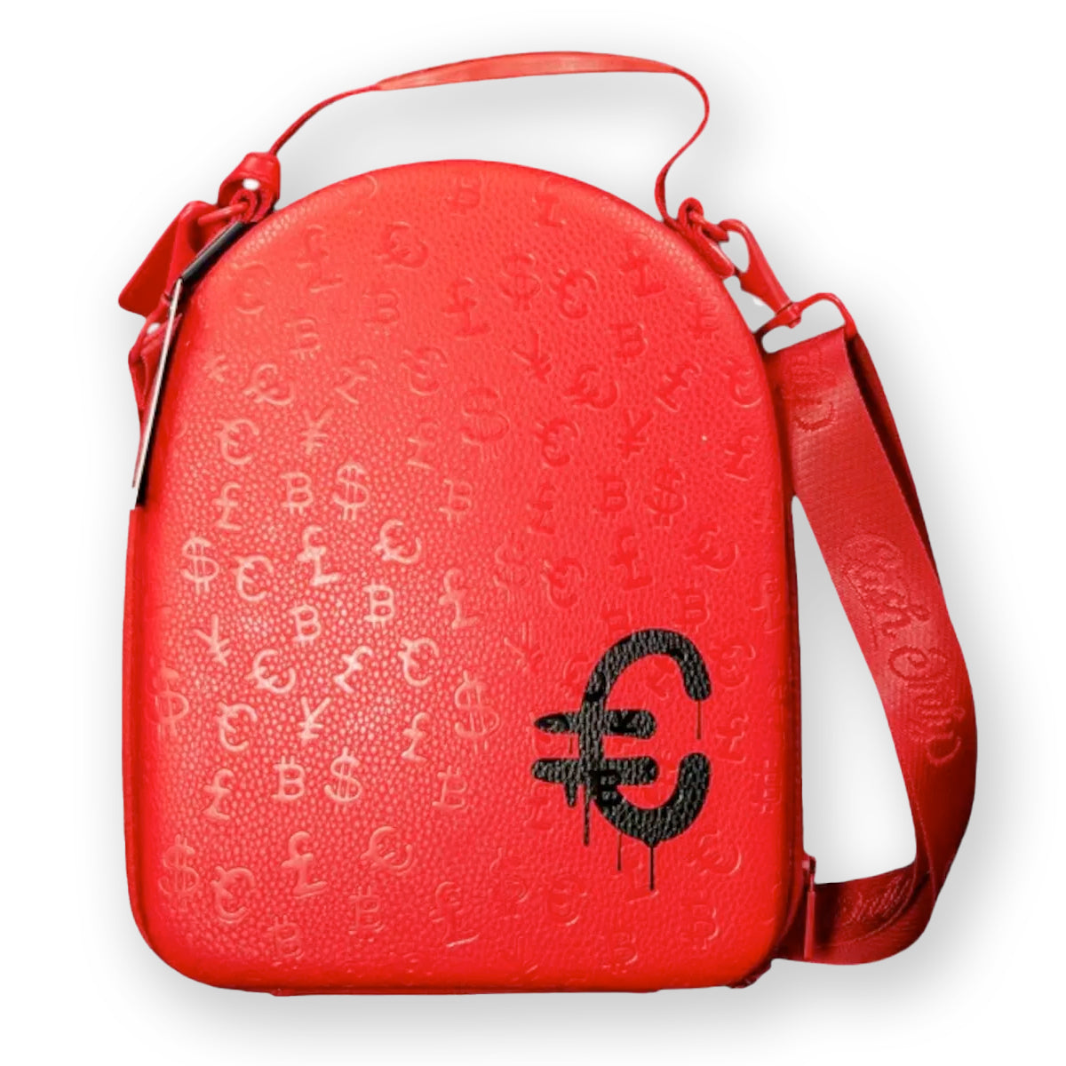 CARRIER CASH ONLY FULLY EMBOSSED RED