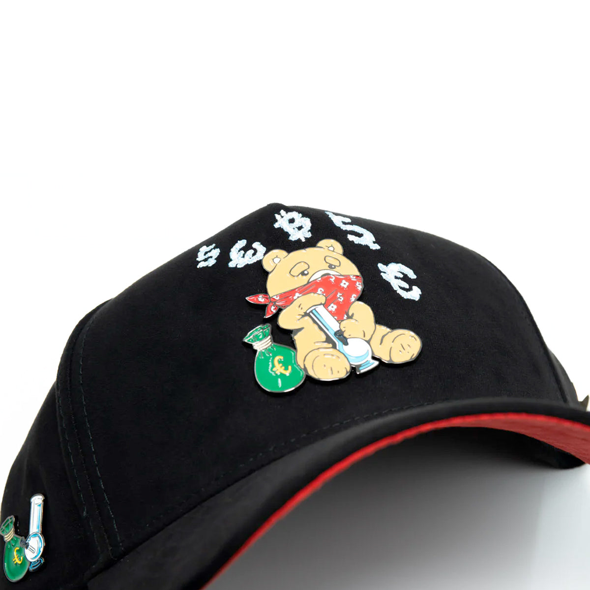 GORRA CASH ONLY TEDDY IS BURNING BLACK