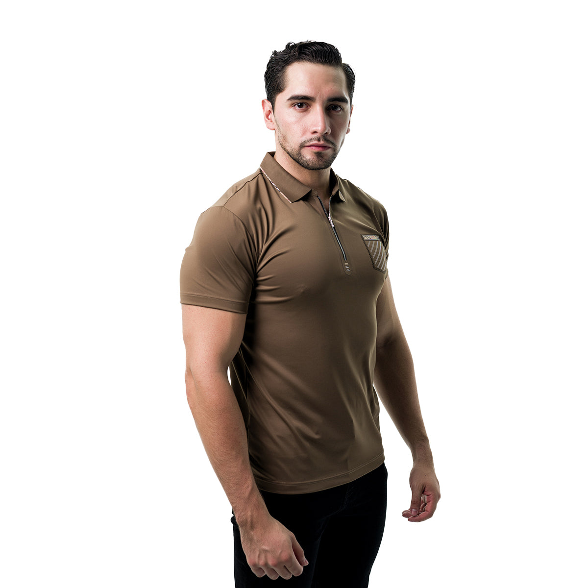 PLAYERA PAVINI BROWN HV52BROWN