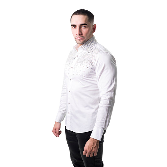 CAMISA MANGA LARGA BARABAS 4BR413WHITE