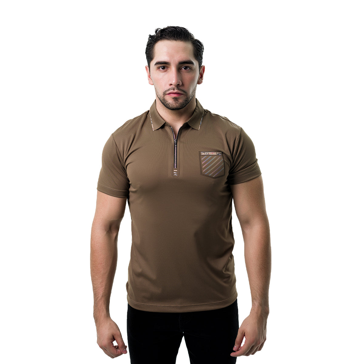 PLAYERA PAVINI BROWN HV52BROWN