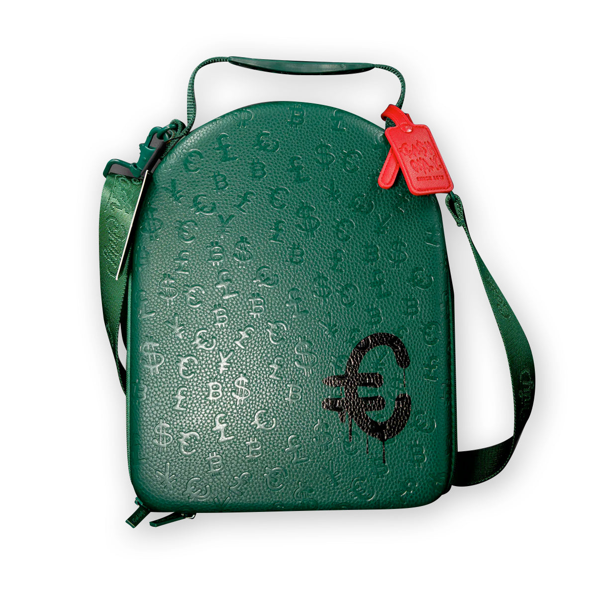 CARRIER CASH ONLY FULLY EMBOSSED GREEN