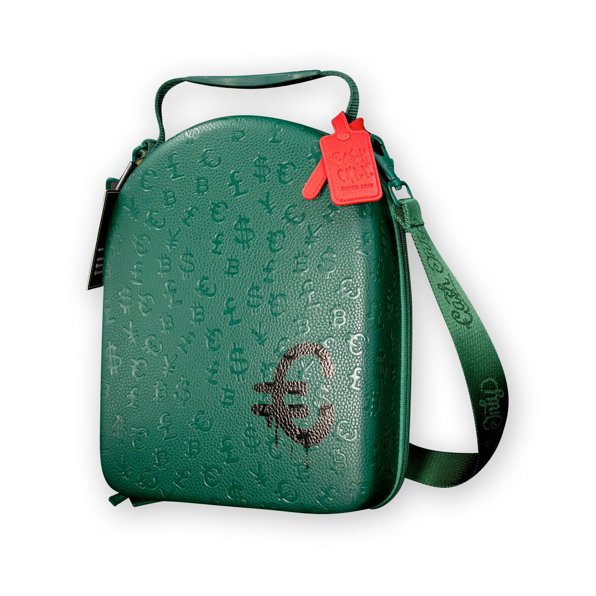 CARRIER CASH ONLY FULLY EMBOSSED GREEN